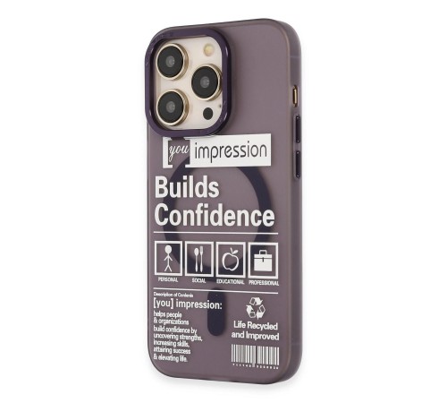 iPhone 14 Pro Kılıf Apollo Magneticsafe Desenli Kapak - Apollo Mor - 6
