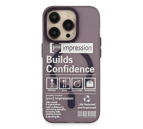 iPhone 14 Pro Kılıf Apollo Magneticsafe Desenli Kapak - Apollo Mor - 6