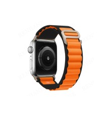 Apple Watch Ultra 49mm Mountain Kordon - Siyah-Turuncu