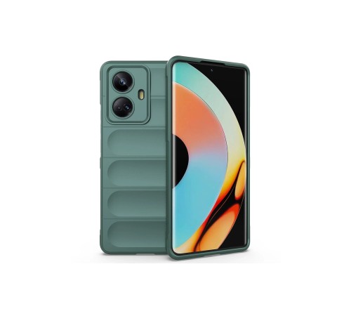 Realme 10 Pro 5G Kılıf Optimum Silikon - Koyu Yeşil