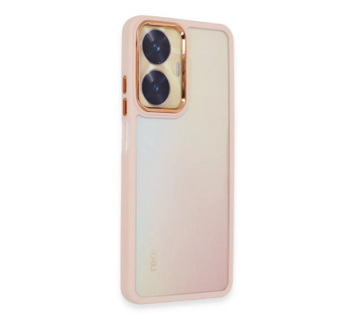 Realme C55 Kılıf Dora Kapak - Pudra Realme C55 Kılıf Dora Kapak - Pudra