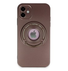 iPhone 12 Kılıf Lukka Magneticsafe Kapak - Kahverengi