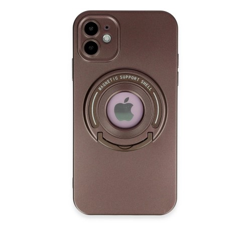 iPhone 12 Kılıf Lukka Magneticsafe Kapak - Kahverengi iPhone 12 Kılıf Lukka Magneticsafe Kapak - Kahverengi