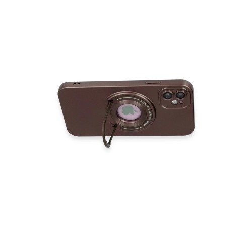iPhone 12 Kılıf Lukka Magneticsafe Kapak - Kahverengi iPhone 12 Kılıf Lukka Magneticsafe Kapak - Kahverengi