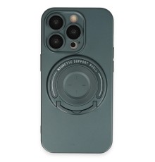 iPhone 13 Pro Kılıf Lukka Magneticsafe Kapak - Koyu Yeşil