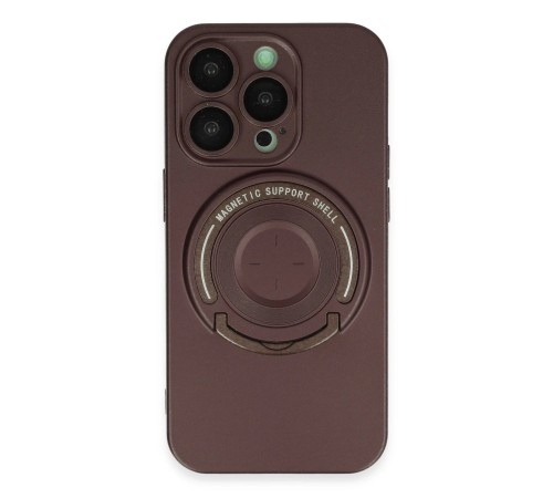 iPhone 13 Pro Kılıf Lukka Magneticsafe Kapak - Kahverengi iPhone 13 Pro Kılıf Lukka Magneticsafe Kapak - Kahverengi
