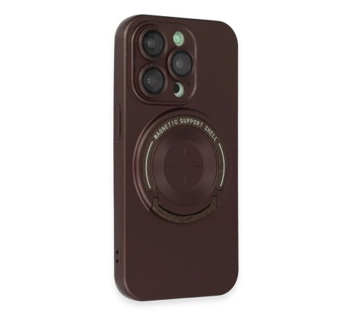 iPhone 13 Pro Kılıf Lukka Magneticsafe Kapak - Kahverengi iPhone 13 Pro Kılıf Lukka Magneticsafe Kapak - Kahverengi