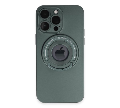 iPhone 13 Pro Max Kılıf Lukka Magneticsafe Kapak - Koyu Yeşil