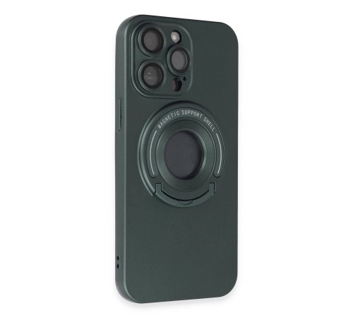 iPhone 13 Pro Max Kılıf Lukka Magneticsafe Kapak - Koyu Yeşil
