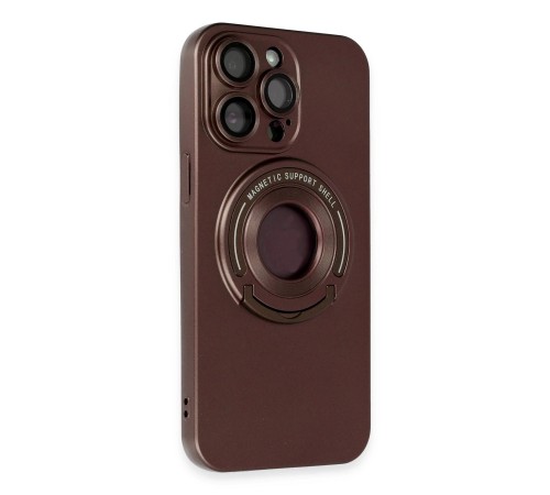 iPhone 13 Pro Max Kılıf Lukka Magneticsafe Kapak - Kahverengi