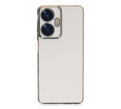 Realme C55 Kılıf Volet Silikon - Beyaz