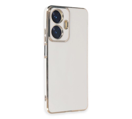 Realme C55 Kılıf Volet Silikon - Beyaz
