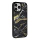 iPhone 13 Pro Kılıf Moda Simli Kapak - Siyah