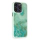 iPhone 13 Pro Kılıf Moda Simli Kapak - Yeşil