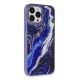 iPhone 13 Pro Kılıf Moda Simli Kapak - Mavi