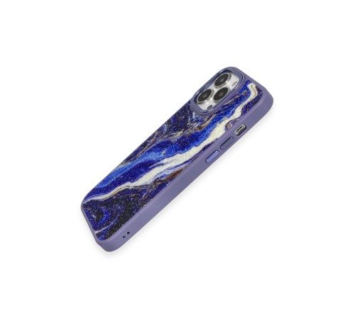 iPhone 13 Pro Kılıf Moda Simli Kapak - Mavi iPhone 13 Pro Kılıf Moda Simli Kapak - Mavi