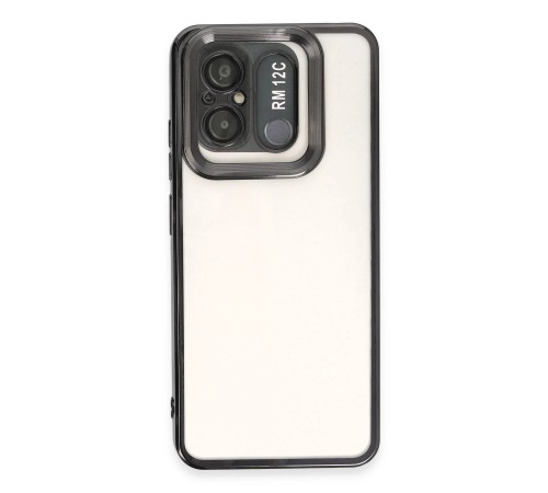 Xiaomi Redmi 12C Kılıf Slot Silikon - Siyah Xiaomi Redmi 12C Kılıf Slot Silikon - Siyah
