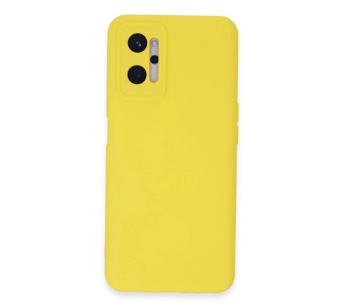 Realme 9i 4G Kılıf Nano içi Kadife Silikon - Sarı Realme 9i 4G Kılıf Nano içi Kadife Silikon - Sarı