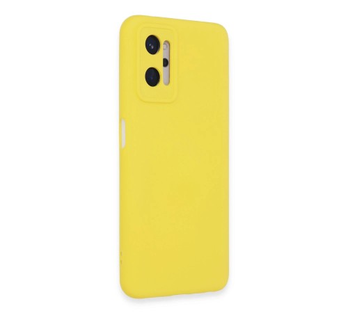 Realme 9i 4G Kılıf Nano içi Kadife Silikon - Sarı Realme 9i 4G Kılıf Nano içi Kadife Silikon - Sarı