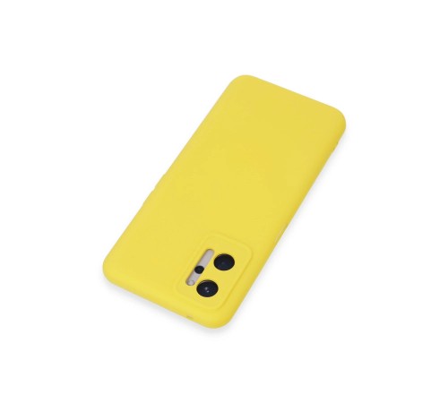 Realme 9i 4G Kılıf Nano içi Kadife Silikon - Sarı Realme 9i 4G Kılıf Nano içi Kadife Silikon - Sarı