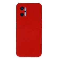 Realme 9i 4G Kılıf Nano içi Kadife Silikon - Kırmızı
