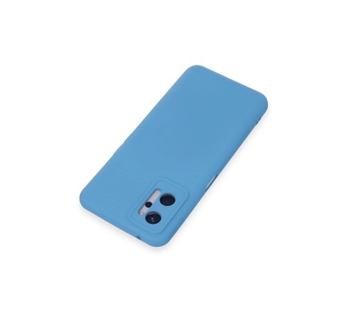 Realme 9i 4G Kılıf Nano içi Kadife Silikon - Mavi Realme 9i 4G Kılıf Nano içi Kadife Silikon - Mavi