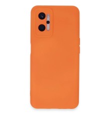 Realme 9i 4G Kılıf Nano içi Kadife Silikon - Turuncu