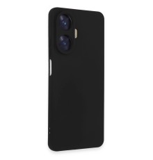 Realme C55 Kılıf Nano içi Kadife Silikon - Siyah