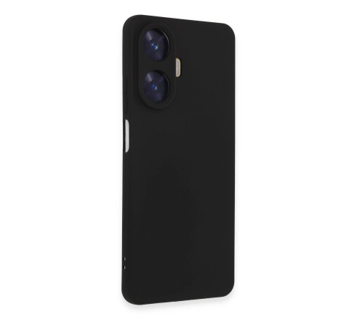 Realme C55 Kılıf Nano içi Kadife Silikon - Siyah Realme C55 Kılıf Nano içi Kadife Silikon - Siyah