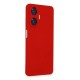 Realme C55 Kılıf Nano içi Kadife Silikon - Kırmızı