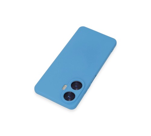 Realme C55 Kılıf Nano içi Kadife Silikon - Mavi Realme C55 Kılıf Nano içi Kadife Silikon - Mavi
