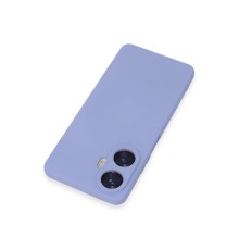 Realme C55 Kılıf Nano içi Kadife Silikon - Lila