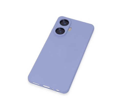 Realme C55 Kılıf Nano içi Kadife Silikon - Lila Realme C55 Kılıf Nano içi Kadife Silikon - Lila