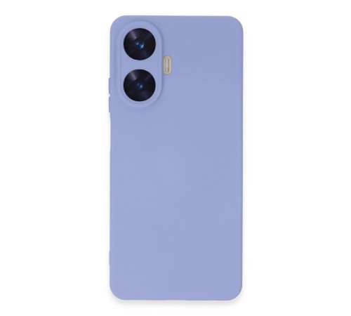 Realme C55 Kılıf Nano içi Kadife Silikon - Lila Realme C55 Kılıf Nano içi Kadife Silikon - Lila
