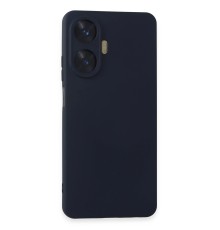 Realme C55 Kılıf Nano içi Kadife Silikon - Lacivert