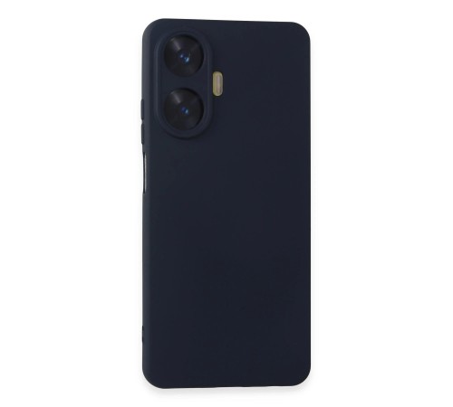 Realme C55 Kılıf Nano içi Kadife Silikon - Lacivert Realme C55 Kılıf Nano içi Kadife Silikon - Lacivert