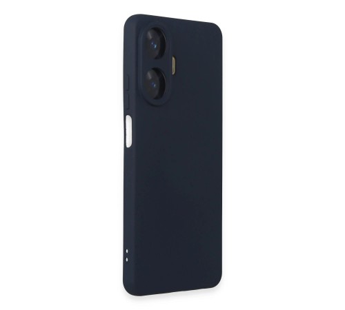 Realme C55 Kılıf Nano içi Kadife Silikon - Lacivert Realme C55 Kılıf Nano içi Kadife Silikon - Lacivert