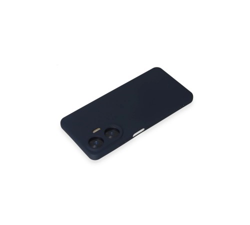 Realme C55 Kılıf Nano içi Kadife Silikon - Lacivert Realme C55 Kılıf Nano içi Kadife Silikon - Lacivert