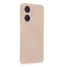 Realme C55 Kılıf Nano içi Kadife Silikon - Pudra