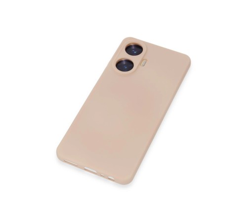 Realme C55 Kılıf Nano içi Kadife Silikon - Pudra Realme C55 Kılıf Nano içi Kadife Silikon - Pudra