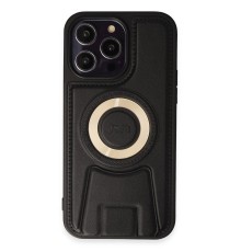 iPhone 14 Pro Max Kılıf Merkür Magneticsafe Standlı Kapak - Siyah