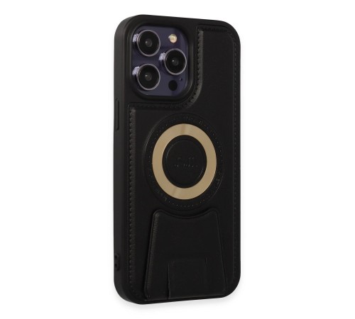 iPhone 14 Pro Max Kılıf Merkür Magneticsafe Standlı Kapak - Siyah iPhone 14 Pro Max Kılıf Merkür Magneticsafe Standlı Kapak - Siyah