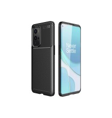One Plus 9 Pro Kılıf Auto Focus Karbon Kapak - Siyah