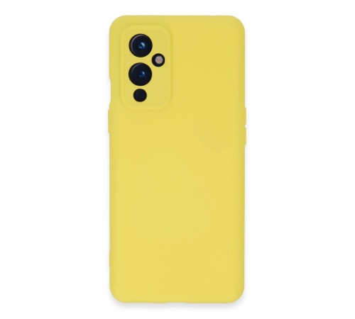 One Plus 9 Kılıf Nano içi Kadife Silikon - Sarı One Plus 9 Kılıf Nano içi Kadife Silikon - Sarı