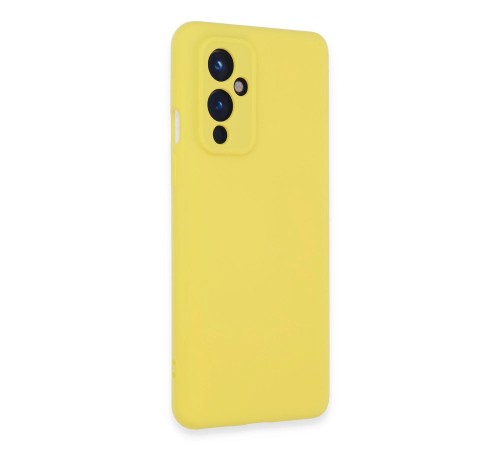 One Plus 9 Kılıf Nano içi Kadife Silikon - Sarı One Plus 9 Kılıf Nano içi Kadife Silikon - Sarı