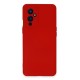 One Plus 9 Kılıf Nano içi Kadife Silikon - Kırmızı