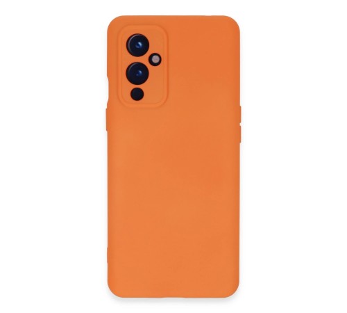 One Plus 9 Kılıf Nano içi Kadife Silikon - Turuncu One Plus 9 Kılıf Nano içi Kadife Silikon - Turuncu