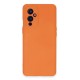 One Plus 9 Kılıf Nano içi Kadife Silikon - Turuncu