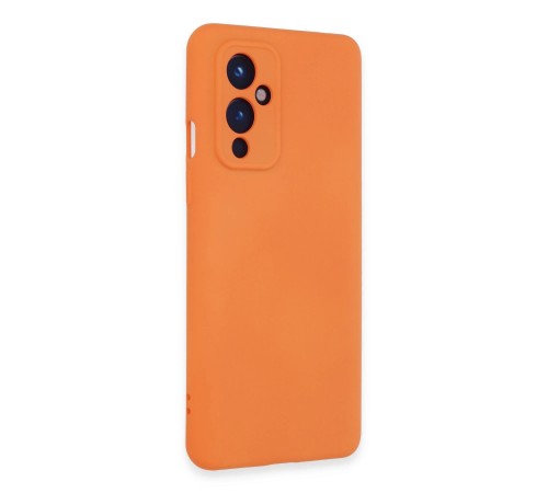 One Plus 9 Kılıf Nano içi Kadife Silikon - Turuncu One Plus 9 Kılıf Nano içi Kadife Silikon - Turuncu