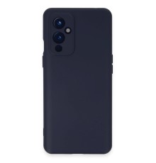 One Plus 9 Kılıf Nano içi Kadife Silikon - Lacivert